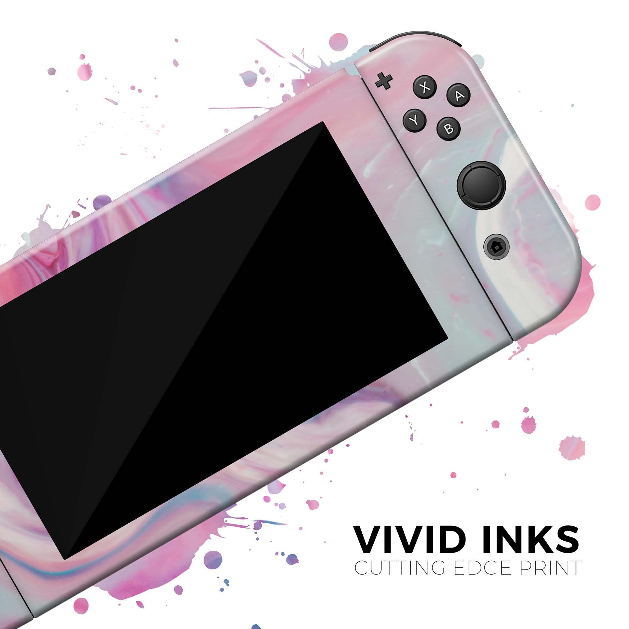 Nintendo Switch Dock Skin Decal - Scratch-Resistant Removable Vinyl Wrap Cover - Marble Color Paradise V2 - Perfect for Gaming Setup & Console Protection