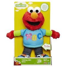 Sesame Street Talking ABC Elmo Figure - Interactive Learning Toy for Toddlers, Fun Alphabet Education Gift for Kids | Perfect for Preschool Learning, Birthday Gifts & Playtime Fun