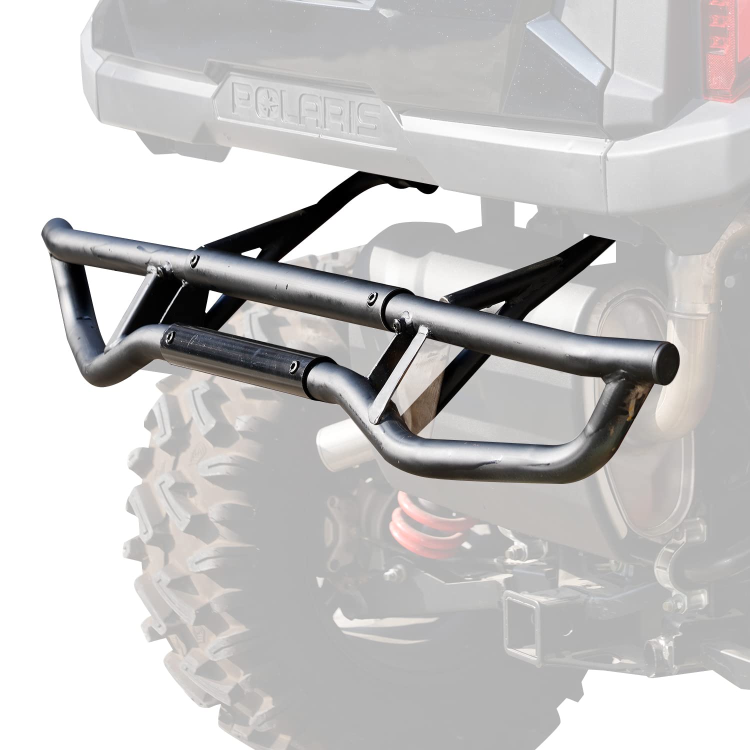 HAKA TOUGH Heavy Duty Rear Bumper & Brush Guard for Polaris General 1000 (2016-2024) - Compatible with General 4 1000/XP 1000/XP 4 1000, OEM #2884345 Replacement - Off-Road Protection & Vehicle Accessories for Adventure & Trail Riding