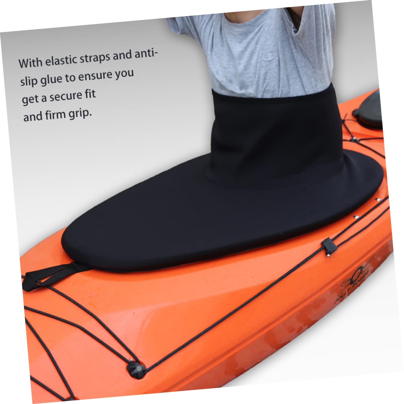 BESPORTBLE Waterproof Kayak Spray Skirt - Universal Canoe Deck Cover for Kayaking & Canoeing Accessories - Ideal for Whitewater, Sea & Recreational Paddling