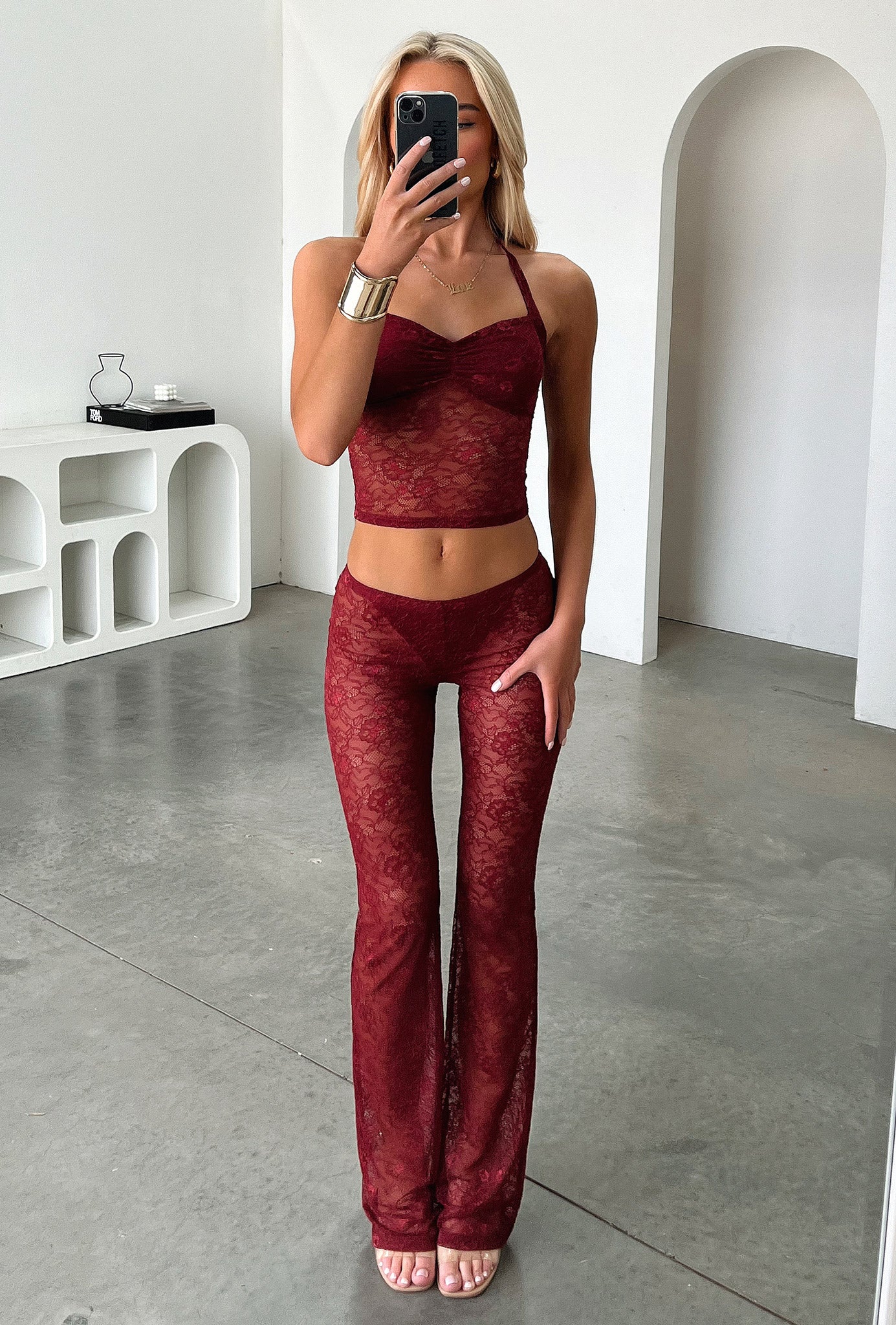Melina Pants for Women - Burgundy High Waisted Trousers | Comfortable & Stylish Office Wear & Casual Outfits