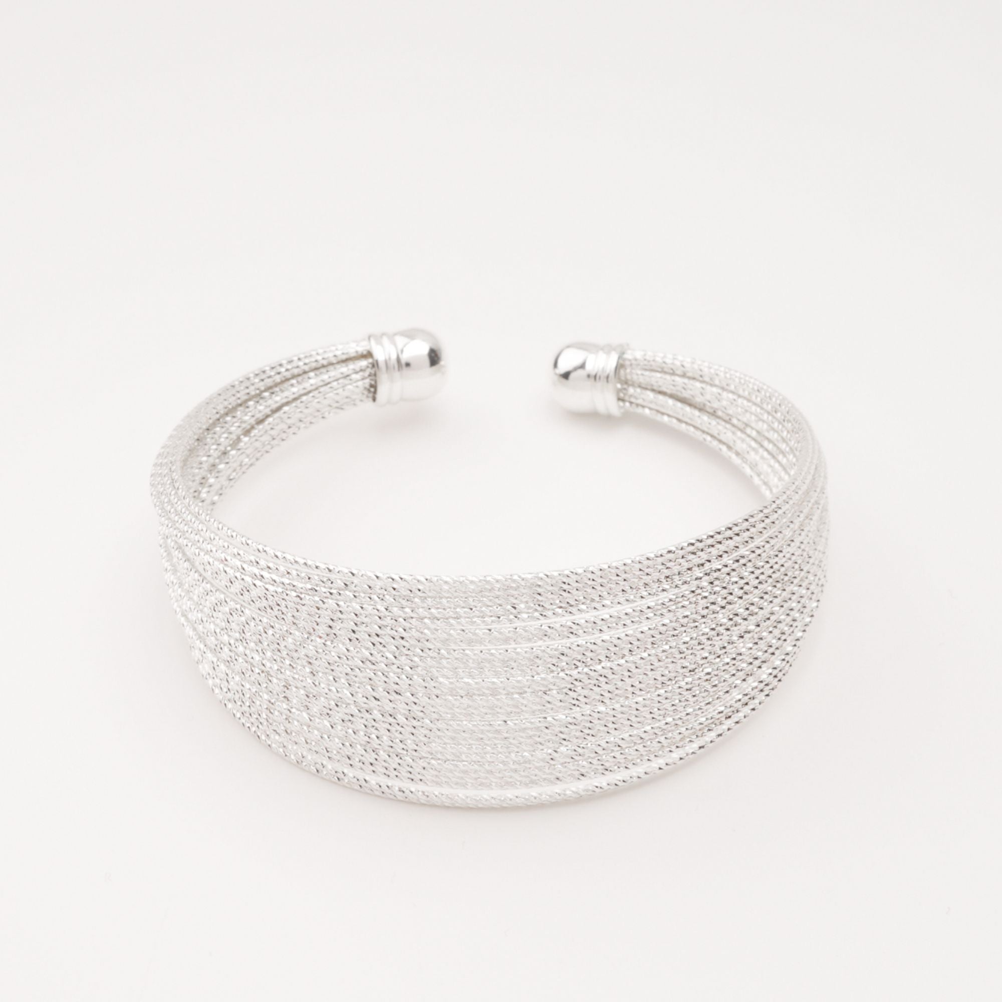 Angelique Multi Band Open Cuff Bracelet - Elegant Adjustable Bangle for Women, Perfect for Parties, Weddings & Everyday Wear