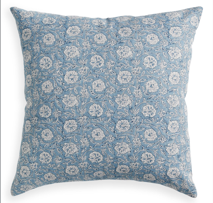 Premium Cedella Azure Pillow Cover - Soft & Breathable Cotton Pillowcase for Bedroom Decor - Perfect for Home, Hotel, and Airbnb Styling
