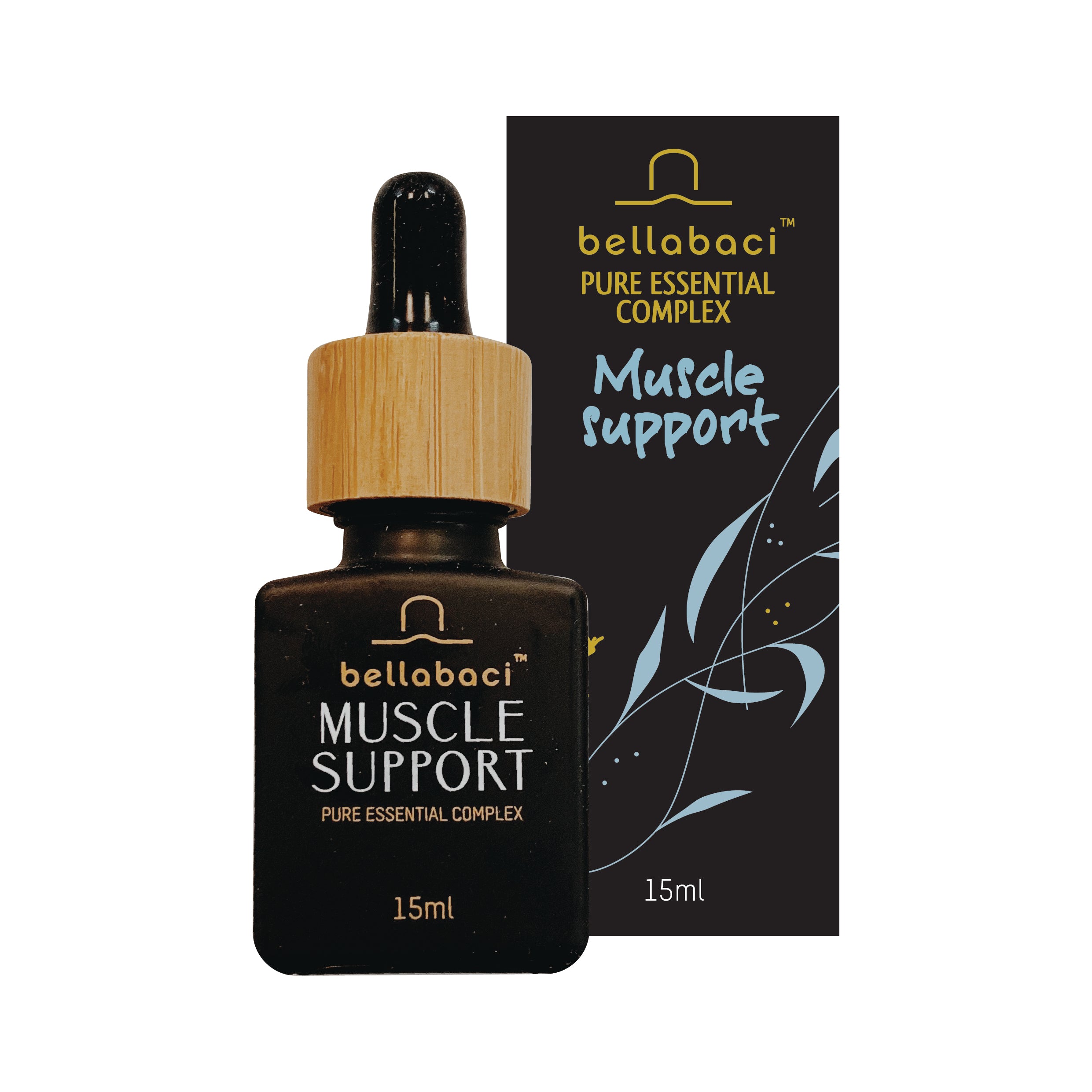 Bellabaci Muscle Support Pure Essential Oil Complex - 15mL, Buy 2 Get 1 Free for Pain Relief & Relaxation | Perfect for Massage, Aromatherapy & Post-Workout Recovery