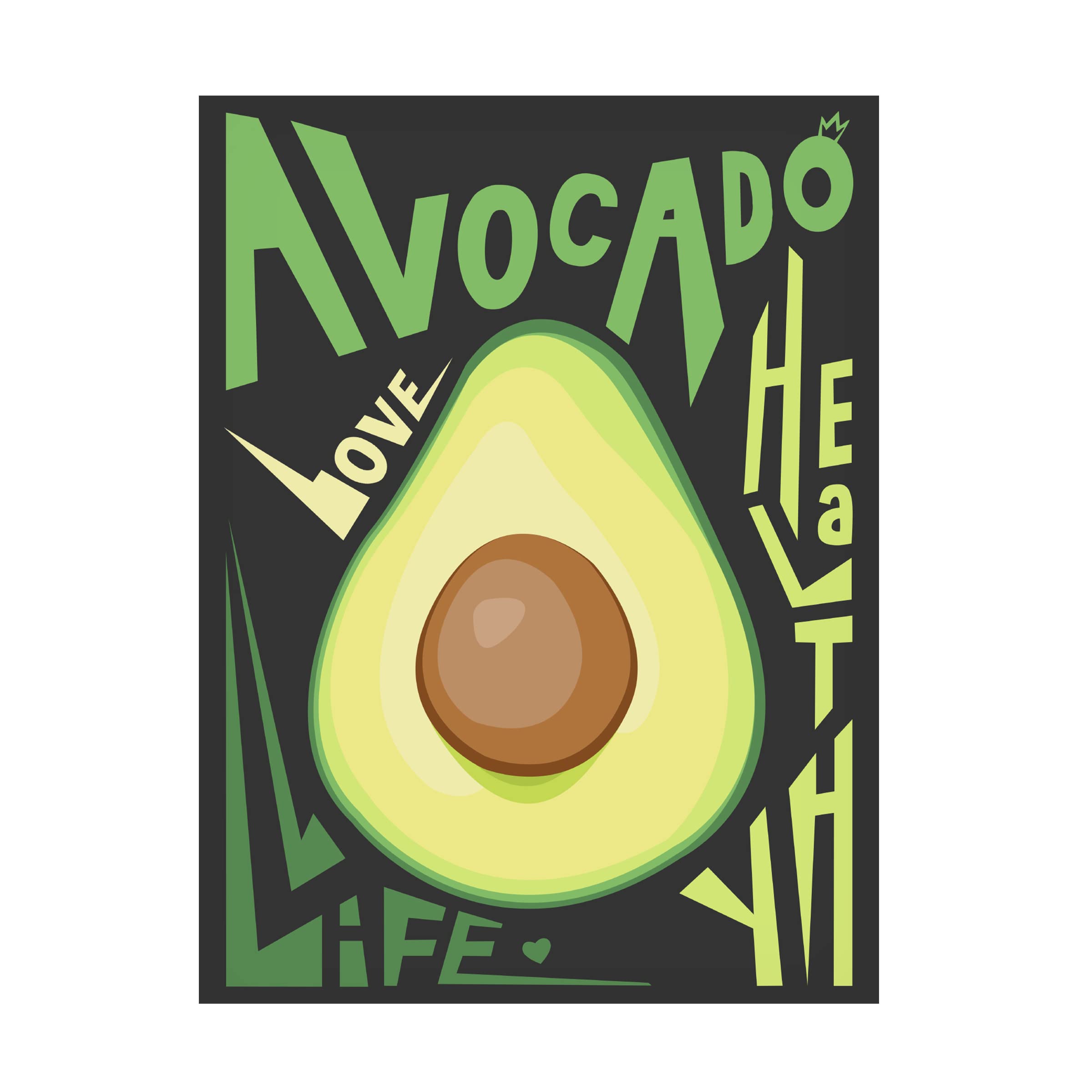 Trademark Fine Art 'Kitchen Avocado' Canvas Wall Art Print by Ayse - Perfect for Modern Kitchen Decor, Dining Room Wall Art & Home Office Decor