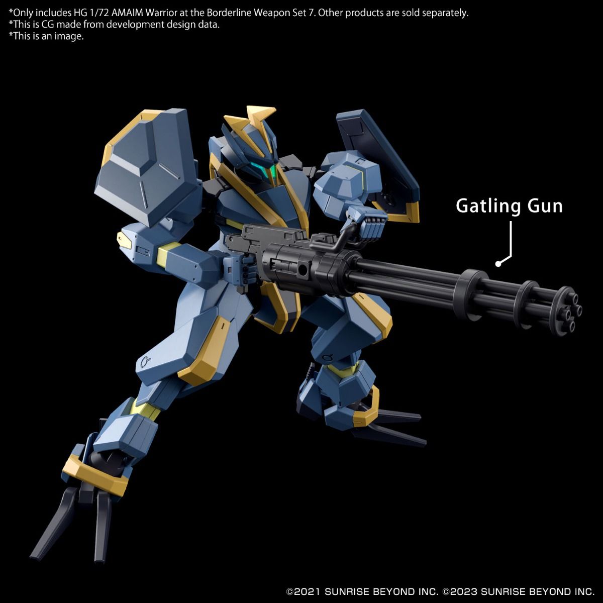 Bandai HG 1/72 Kyoukai Senki Amaim Warrior at the Borderline Weapon Set 7 Model Kit - Anime Mecha Action Figure for Collectors & Hobbyists - Perfect for Display, Customization & Gundam Battles