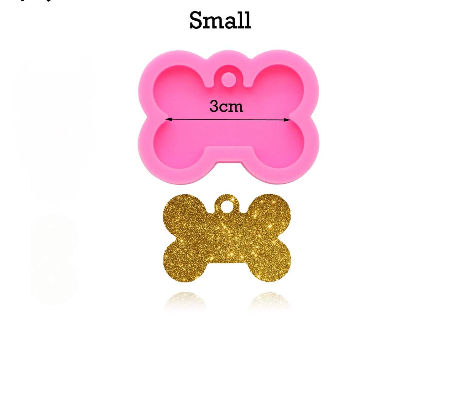 2pcs Creative Dog Bone Shaped Silicone Mold Keychain - Non-Stick DIY Baking Molds for Chocolate, Candy, Ice Cream & Desserts - Perfect for Homemade Treats, Party Decorations & Gift Making