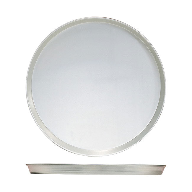 American Metalcraft HADEP14 14-Inch Tapered Aluminum Pizza Pan - Professional Restaurant-Grade Bakeware for Crispy Crust - Perfect for Home Kitchens, Pizzerias & Outdoor Cooking