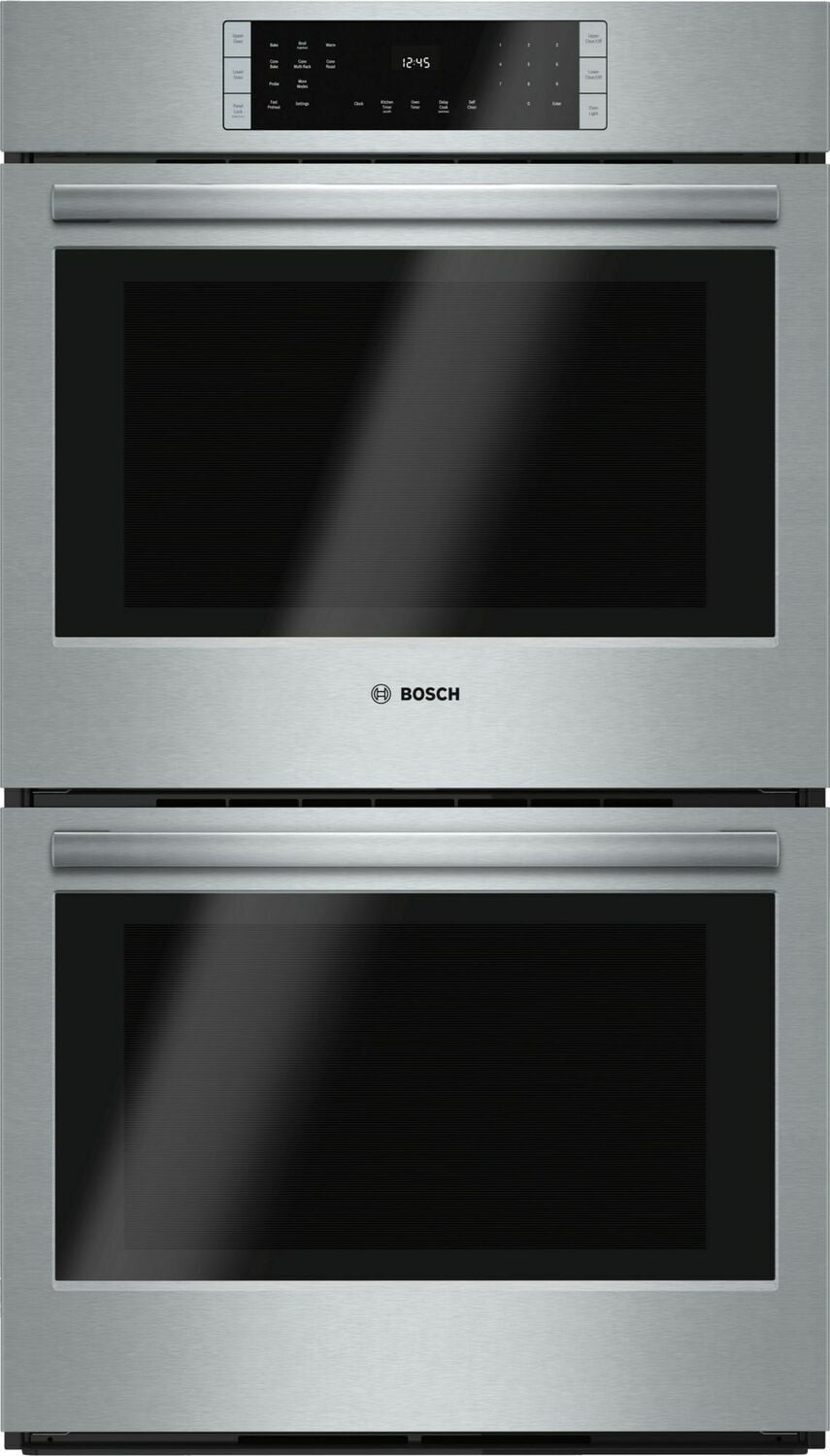 Bosch HBL8651UC 800 Series 30-Inch Double Wall Oven with Convection & Thermal Baking, Stainless Steel, Touch Control - Perfect for Large Kitchens & Holiday Cooking