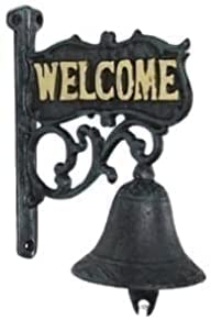 Vintage Cast Iron Wind Chimes for Outdoor & Courtyard Decor - Elegant Handmade Wind Bells for Garden, Patio, Porch & Home Welcome Decor - Perfect Memorial Gift & Relaxing Wind Ornament