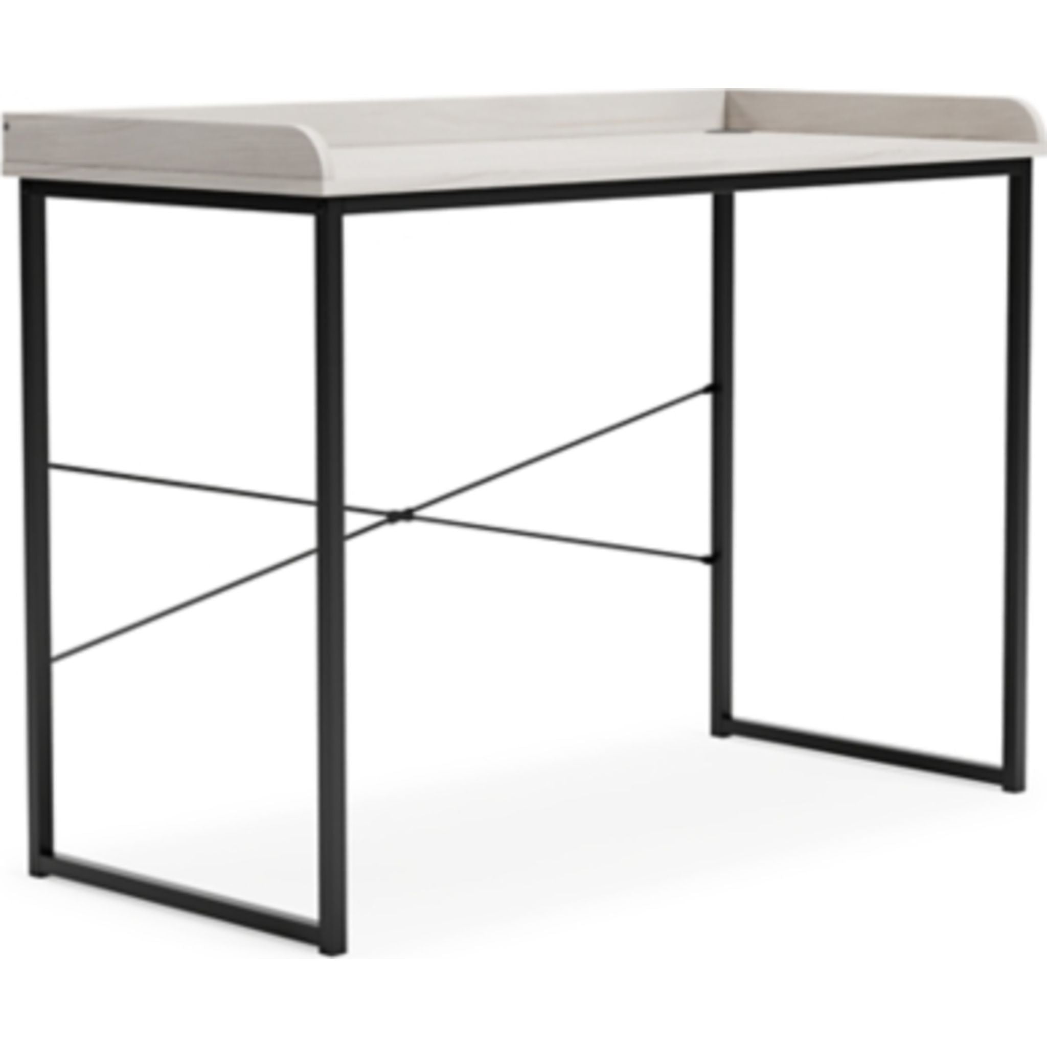Bayflynn Modern Office Desk - White & Black Colors for Home & Office Workspace | Perfect for Study, Work, and Gaming Setup