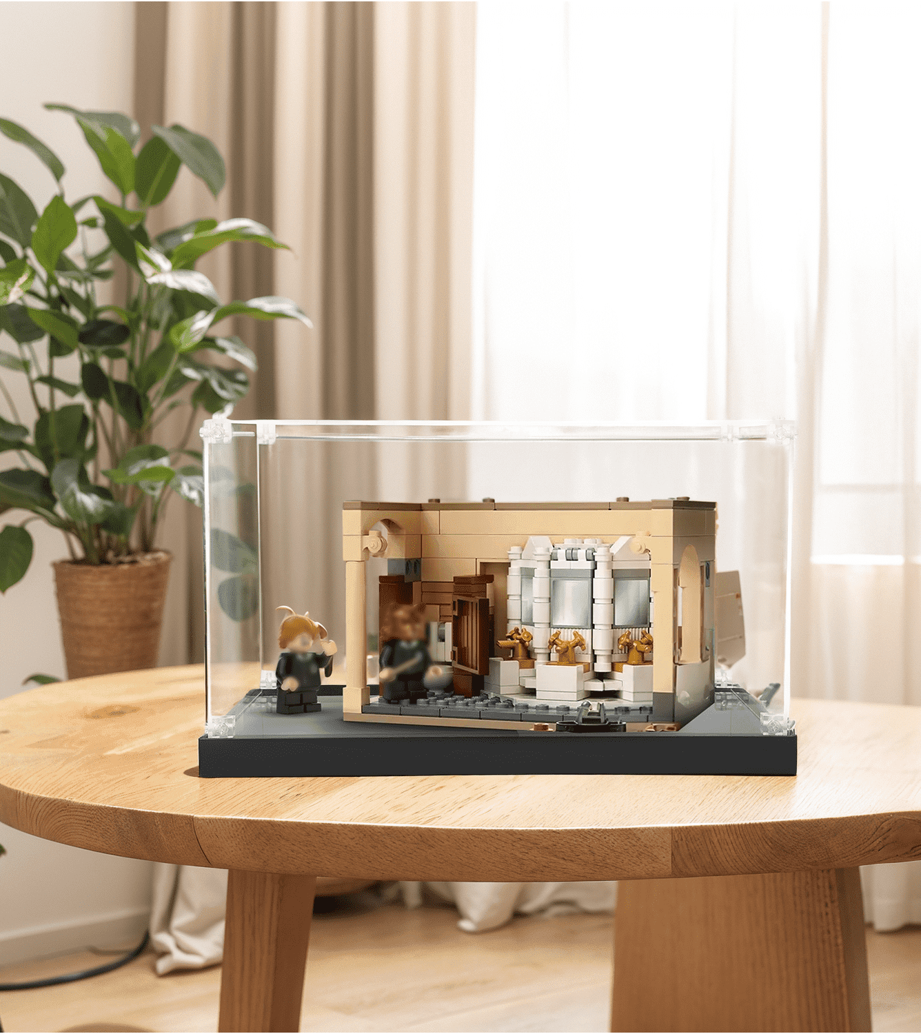 Lego Hogwarts: Polyjuice Potion Mistake 76386 Display Case - Premium Acrylic Protector for Collectible Building Sets - Perfect for Showcasing in Home, Office, or Gift Giving