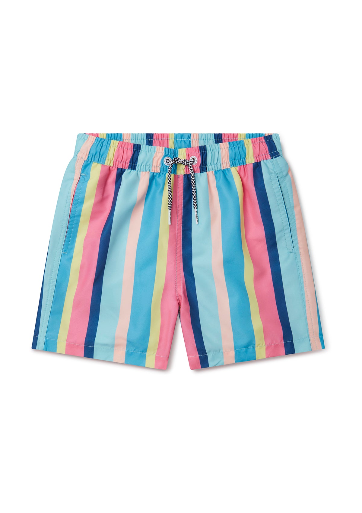 Stylish Cake Stripe Swim Shorts for Men & Boys - Matching Father & Son Swimwear Set for Beach, Pool & Summer Vacations
