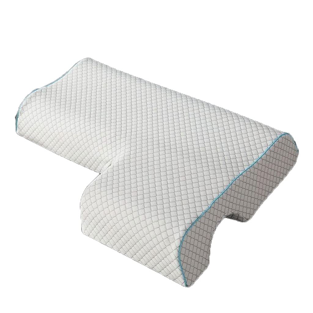 **Memory Foam Arched Cuddle Pillow for Couples – Left/Right Arm Support for Pressure Relief – Perfect for Side Sleepers & Post-Surgery Comfort (Color: Left Arm Type B)**    *(Use Case: Ideal for couples, side sleepers, post-surgery recovery, and reducing arm/shoulder pressure during sleep.)*