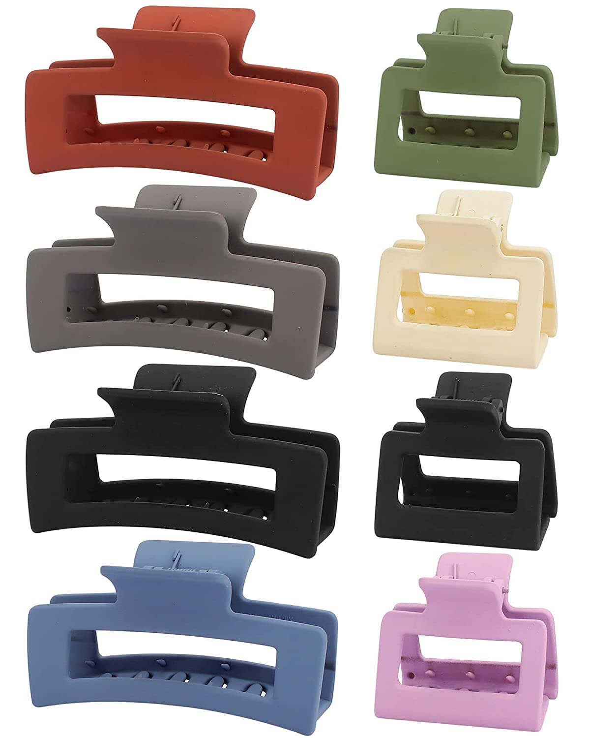 Arsdewy Hair Clips for Women & Girls - Small & Large Hair Claws, Barrettes, Hair Clutchers (6-Pack) - Perfect for School, Work, Parties & Everyday Styling