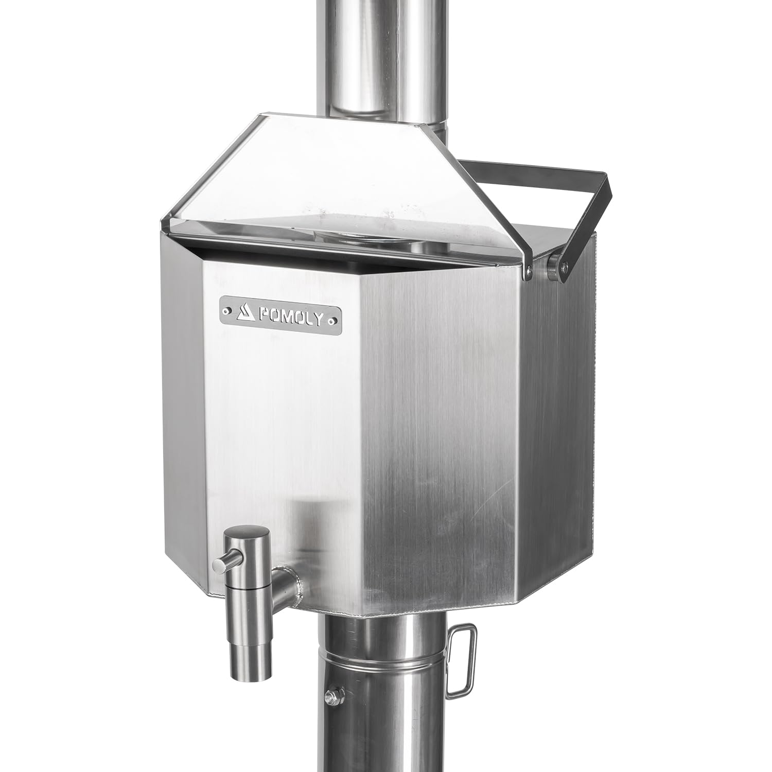 Portable Stainless Steel Water Tank for Camping Tent Stove - 7cm/2.76in Chimney Pipe Diameter - Perfect for Outdoor Heating & Hot Water Supply in Wilderness Camping, Hiking, and Survival Situations