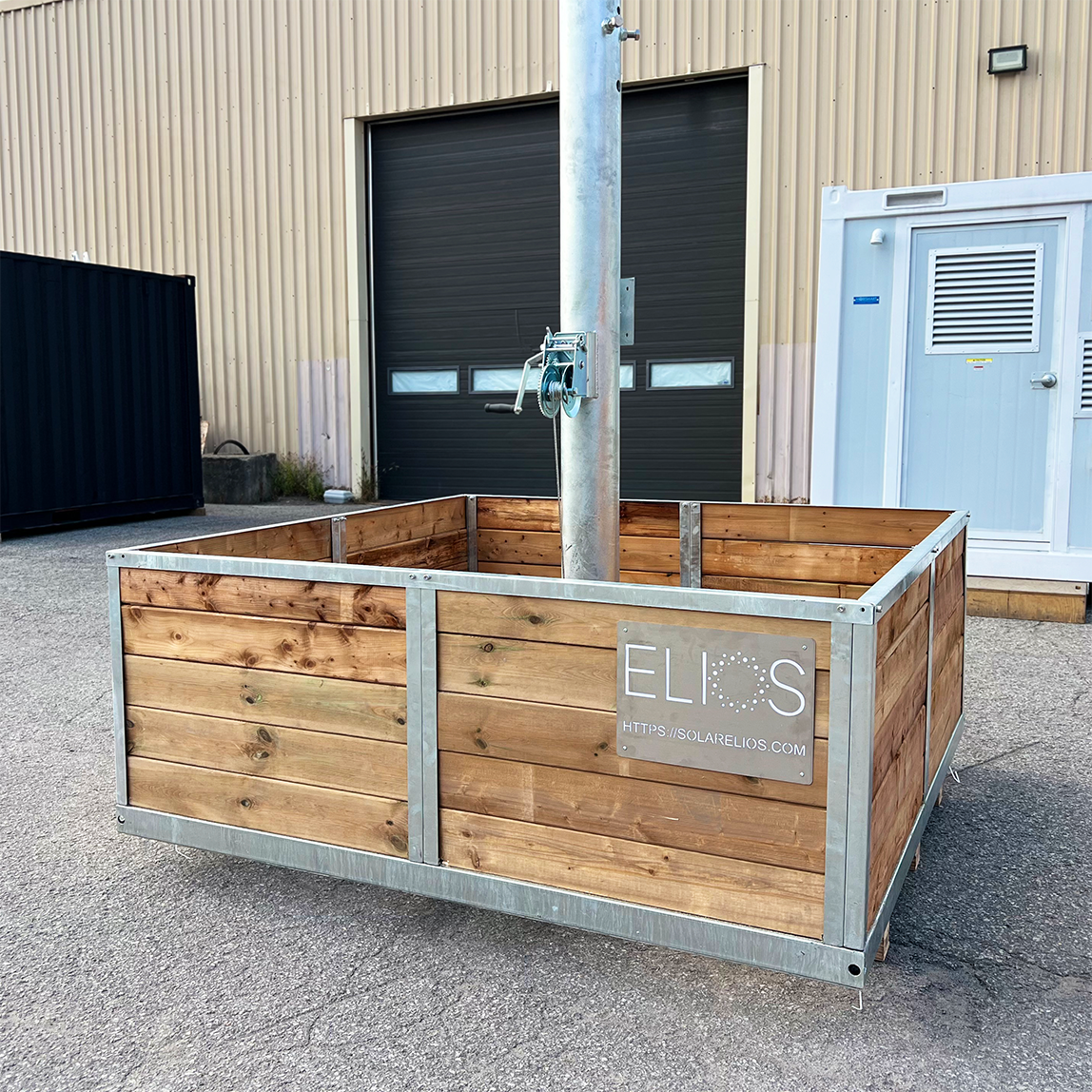 Elios Basket 8 Panel Post for Elios Arbora P8 - Rock Filled Garden Planter | Perfect for Outdoor Patio, Balcony & Landscaping Decor