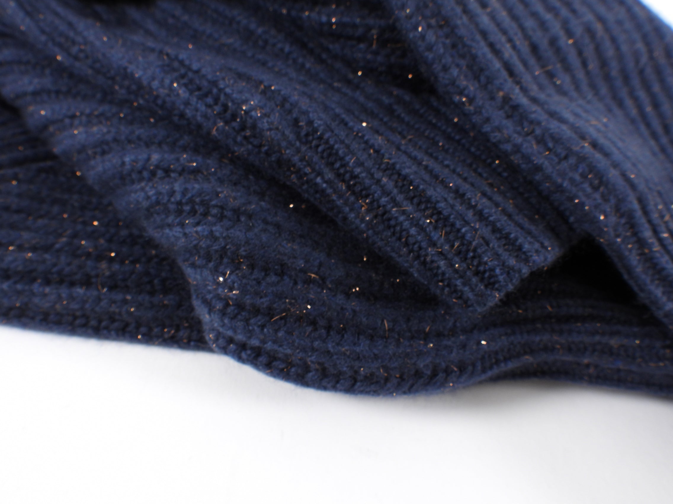 Brunello Cucinelli Navy Metallic Fleck Cashmere Pullover Sweater for Men - Luxury Italian Cashmere Knitwear for Winter & Fall - Perfect for Office, Travel & Special Occasions