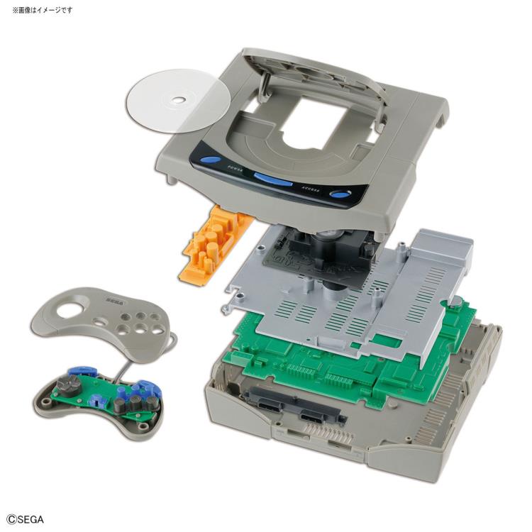 Bandai Best Hit Chronicle 2/5 Sega Saturn Model Kit - Collectible Retro Gaming Display for Gamers & Anime Fans - Perfect for Home Decoration, Gaming Room, and Nostalgic Gift Ideas