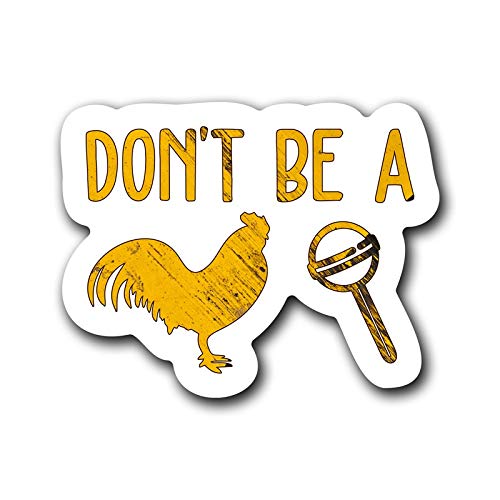 Funny Chicken Rooster Lollipop Vinyl Decal Sticker - 5.5 Inch Full Color Printed Car Truck Wall Laptop Cup Decoration | KCD3030 | Perfect for Vehicles, Home Office & Personal Accessories