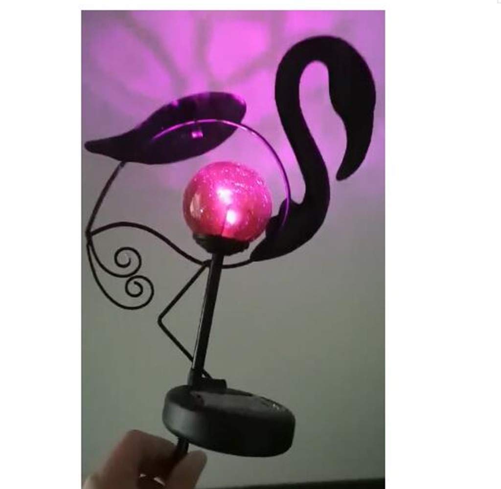 2 Pack Flamingo Solar Pathway Lights - Waterproof Outdoor Garden Stake Lights with Warm White LED for Lawn, Patio, Courtyard | Perfect for Landscape Lighting, Walkway Decoration & Backyard Ambience