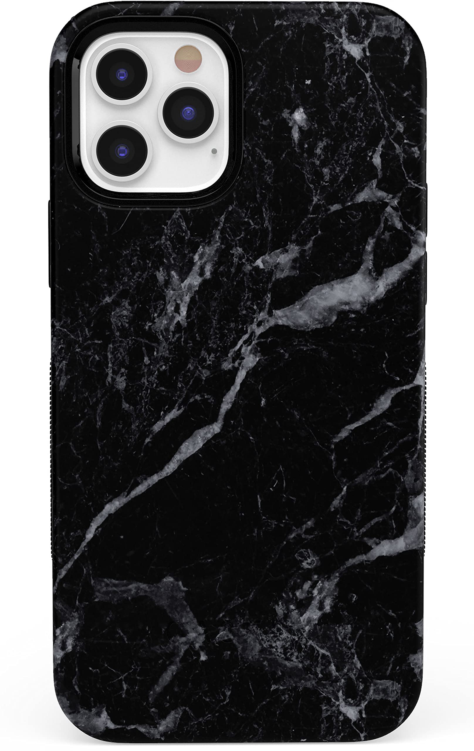Casely iPhone 12 Pro Max Case with MagSafe - Premium Black Marble Protective Cover | Slim Fit, Shockproof & Wireless Charging Compatible | Perfect for Work, Travel & Everyday Use