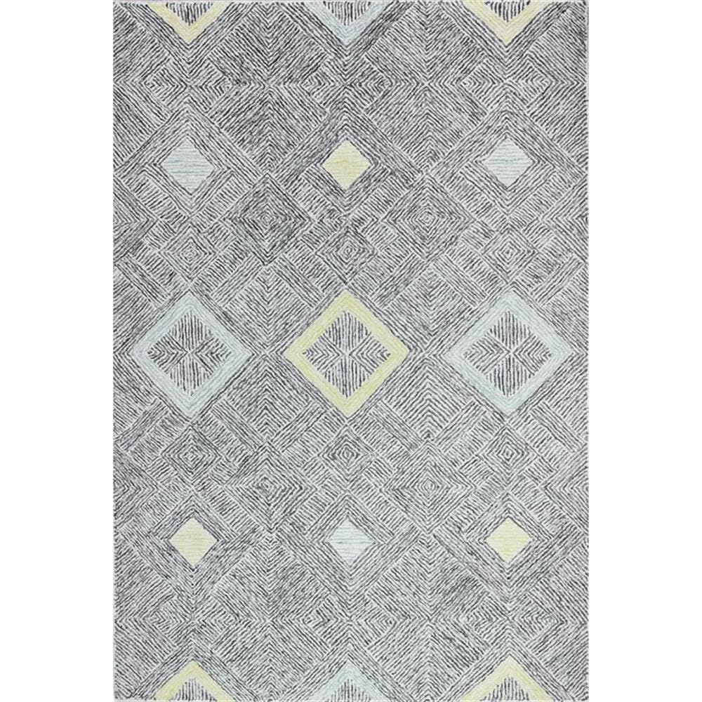 Bashian Collection Hand Tufted Wool Area Rug - 5’ x 7.6’ Ivory Grey Luxury Runner Rug for Entryway, Living Room, Bedroom - Soft & Durable Home Decor for Modern & Traditional Interiors