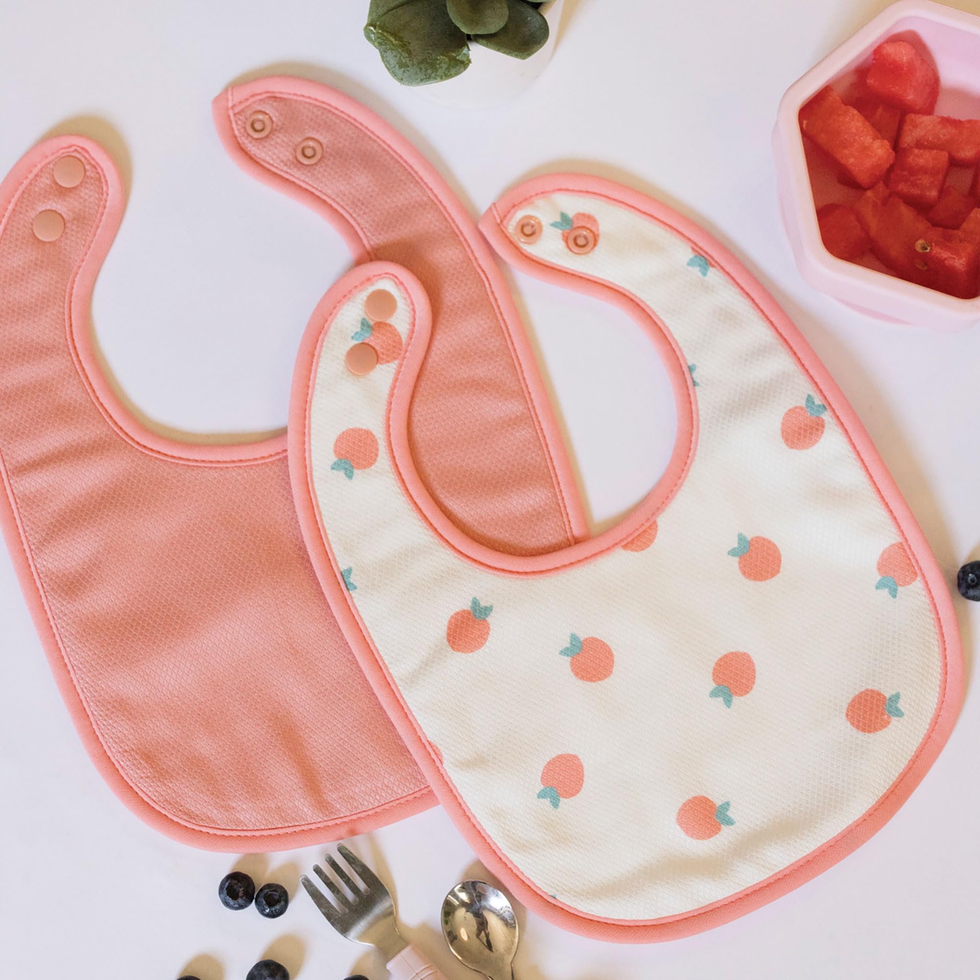 Tiny Twinkle Baby Feeding Bibs 8 Pack - Waterproof & Absorbent Drool Bibs for Infants | Soft & Comfortable for Mealtime, Playtime & Daily Use