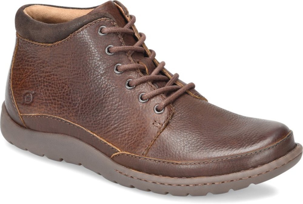 BORN Nigel Boots for Men - Waterproof Leather Hiking Boots with Anti-Slip Sole | Perfect for Outdoor Adventures, Camping & Winter Wear