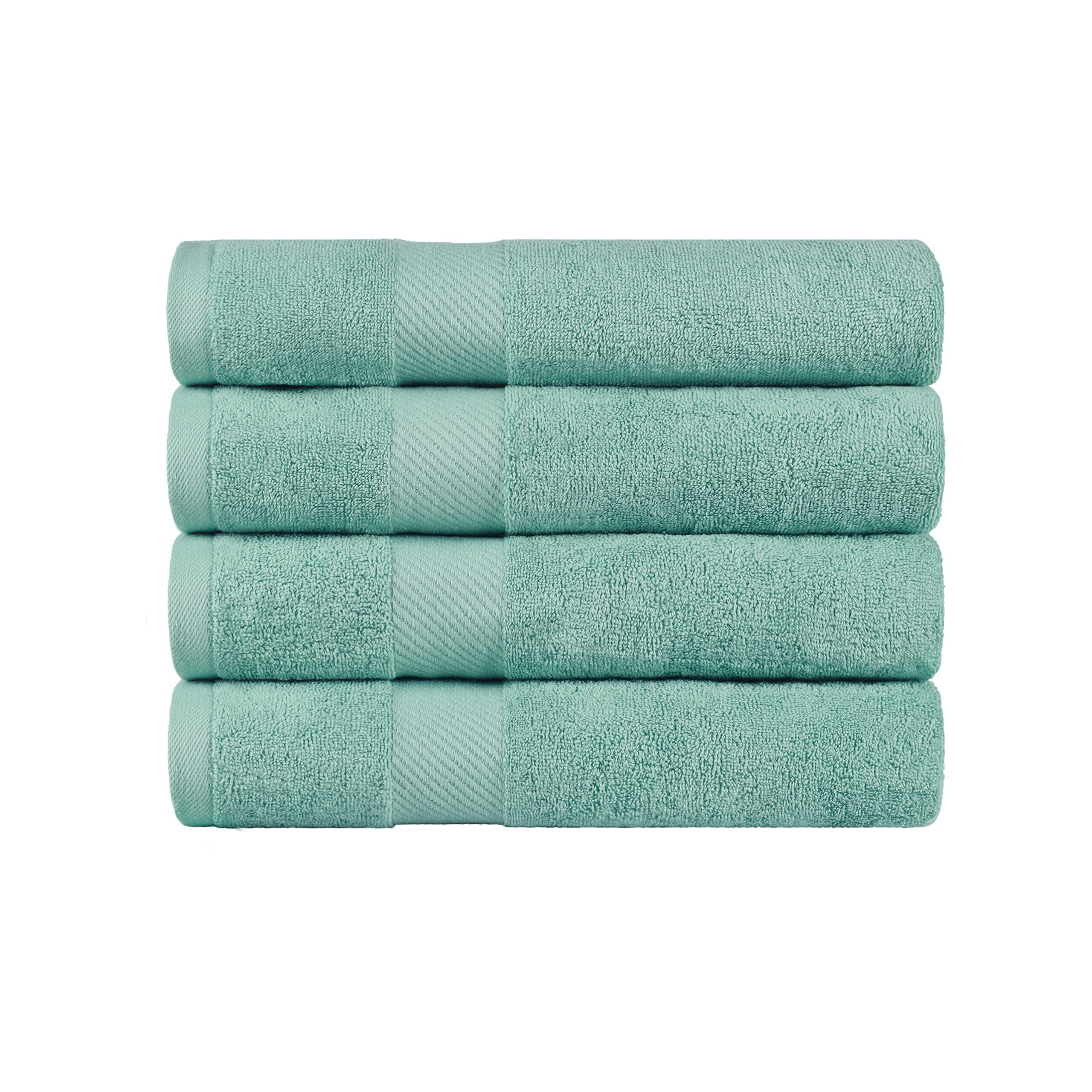 Premium 500 GSM Egyptian Cotton Bath Towel Set - Ultra Absorbent, Eco-Friendly & Soft (Set of 4) | Luxury Spa, Bathroom & Beach Towels by Blue Nile Mills