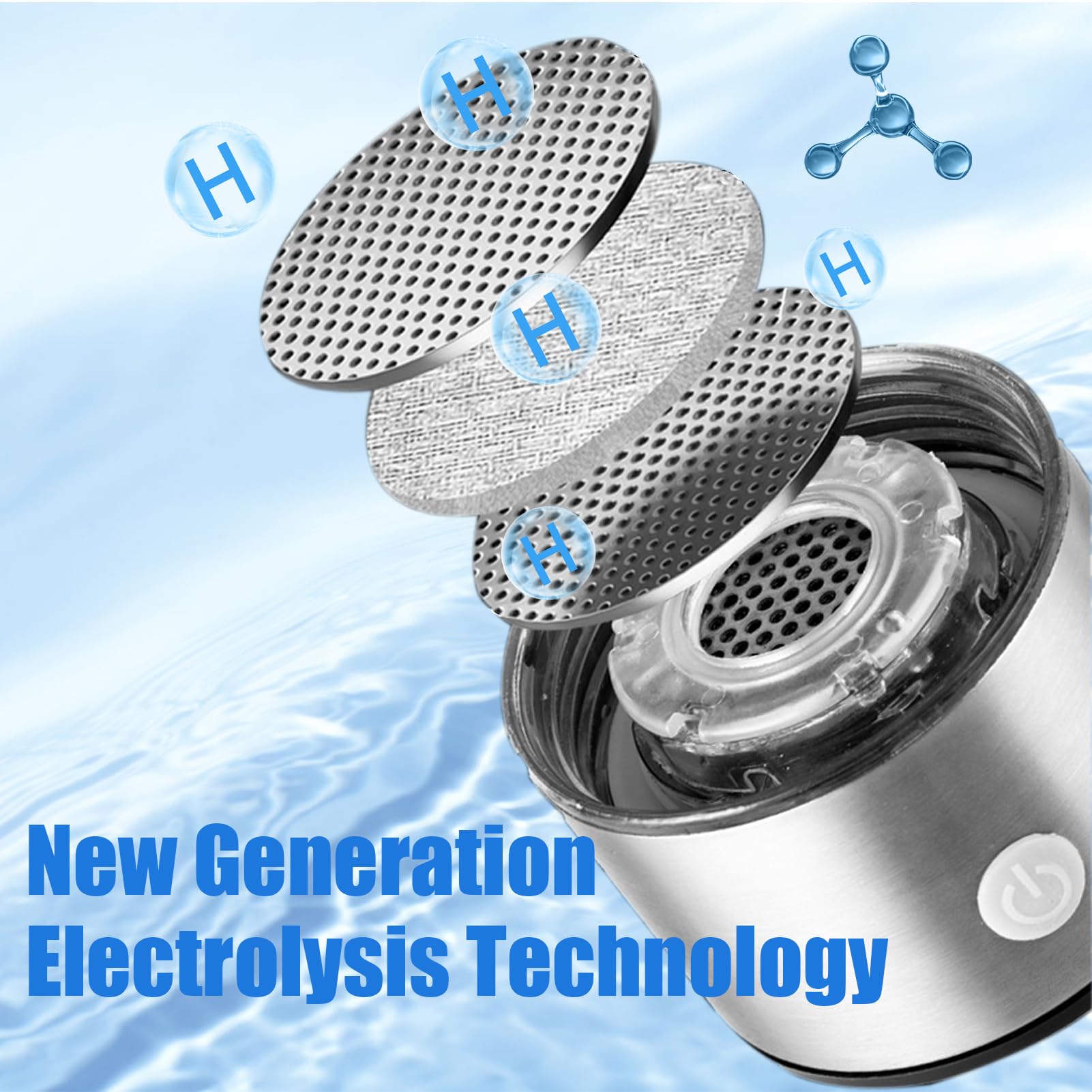 Premium Hydrogen Water Bottle Generator with SPE PEM Technology – Fast 3-Minute Electrolysis for 1600PPB Hydrogen-Rich Water – Portable Hydrogen Generator for Home, Office, Travel & Wellness Routines