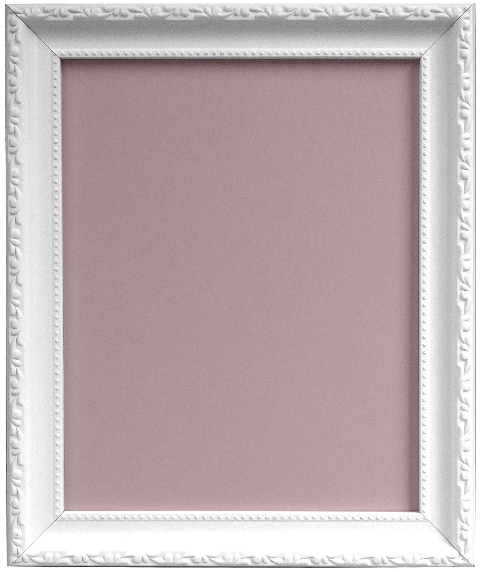 AP-3025 White Photo Frame with Ivory Backing Board 30