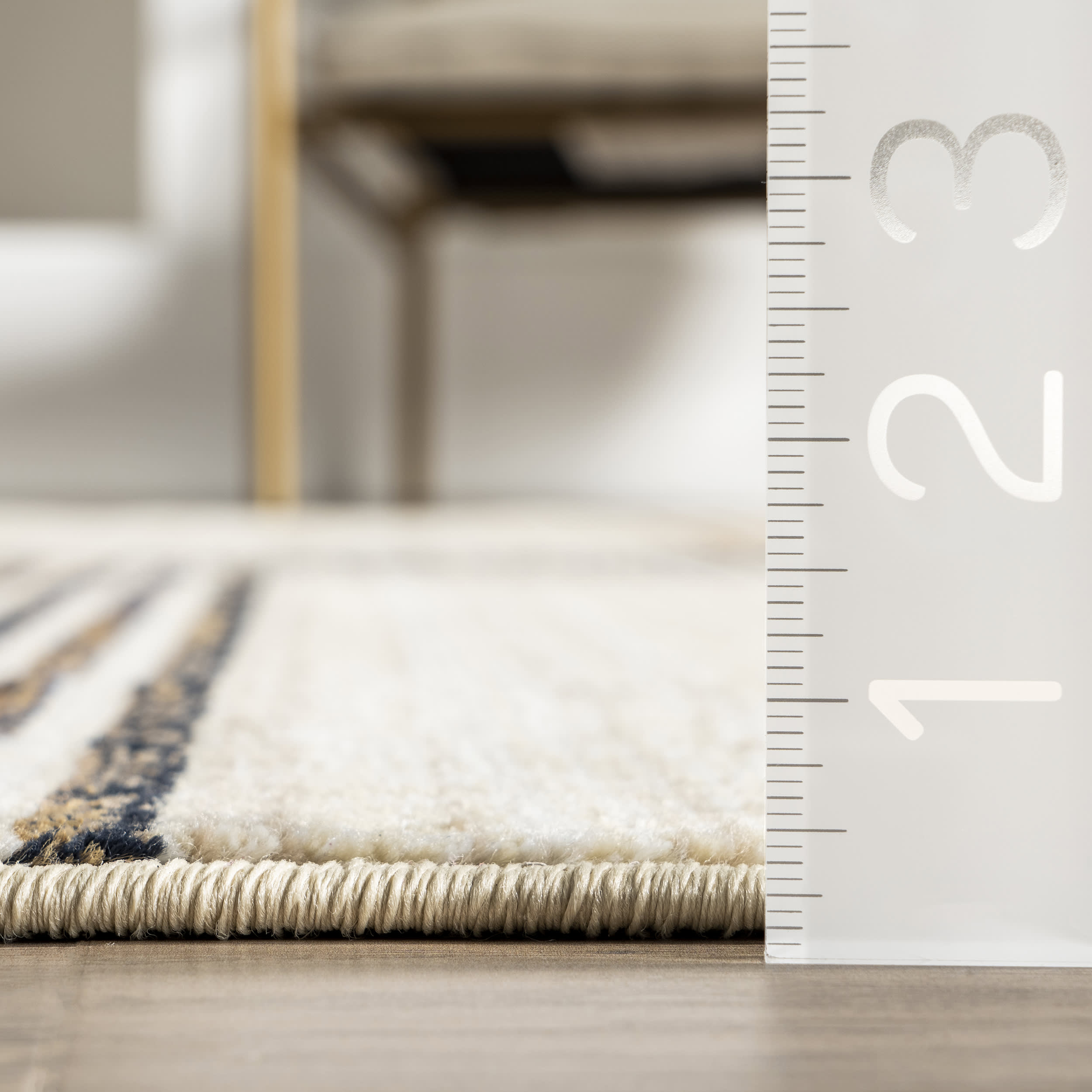 Bonita Modern Stripes Area Rug in Beige - Soft and Stylish for Living Room, Bedroom, or Office Decor