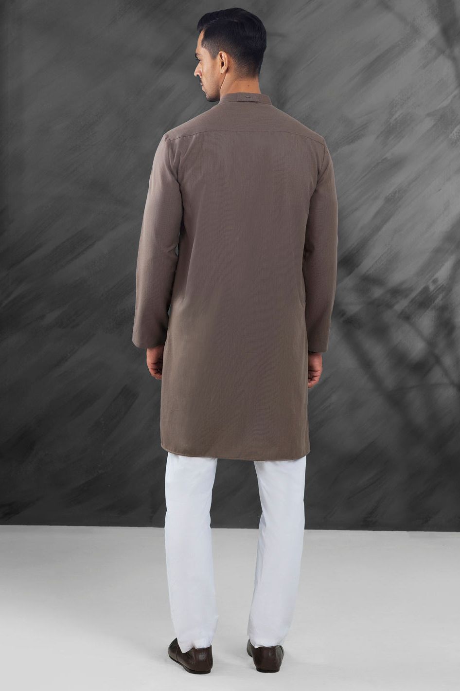 Stylish Blended Brown Kurta for Men & Women | Comfortable Cotton Ethnic Wear | Perfect for Festivals, Weddings & Casual Outings
