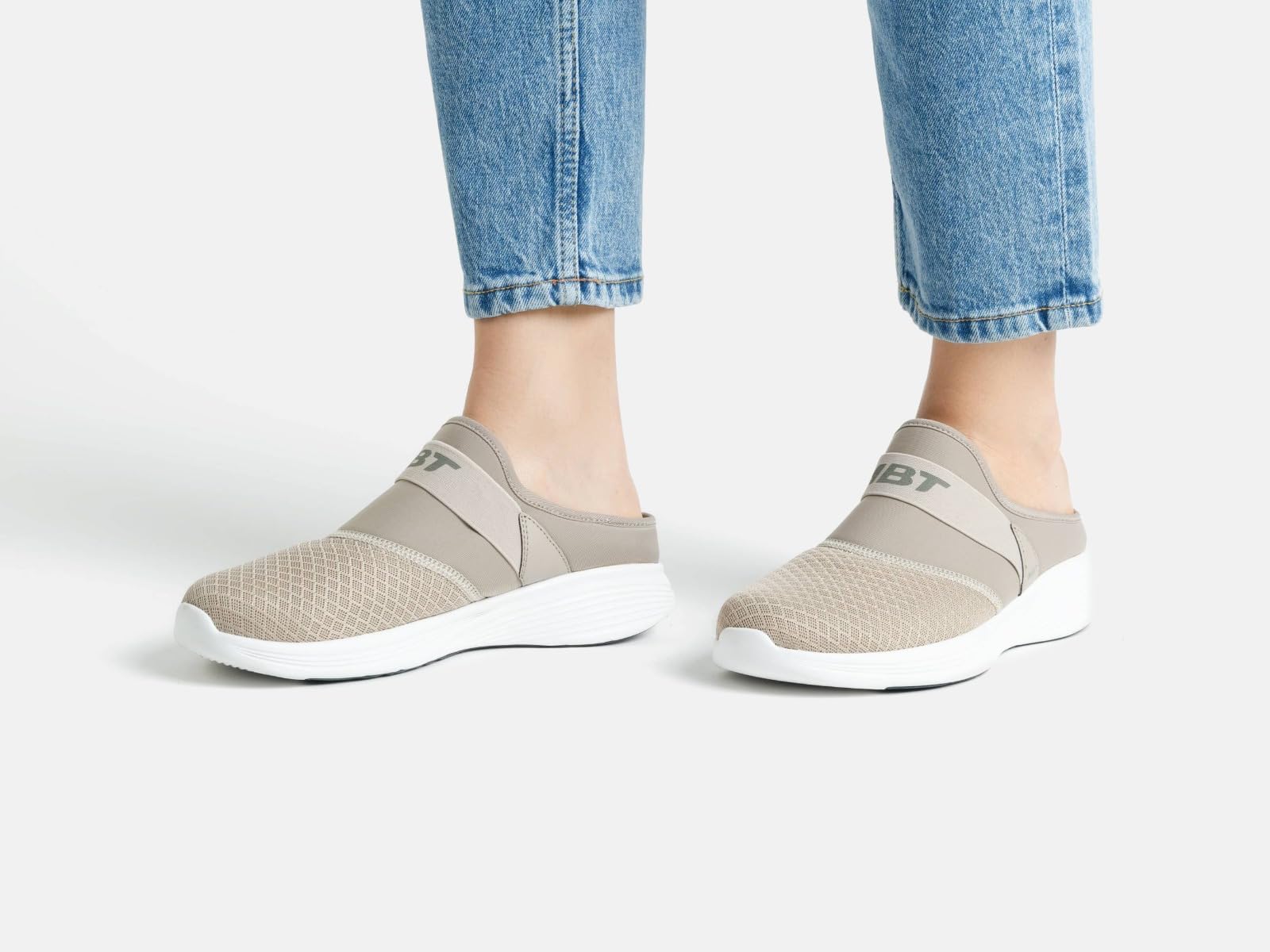 MBT Taka Slip-On Women's Active Walking Shoes - Size 9.5 Beige | Comfortable Fitness Shoes for Women | Perfect for Walking, Gym & Everyday Wear
