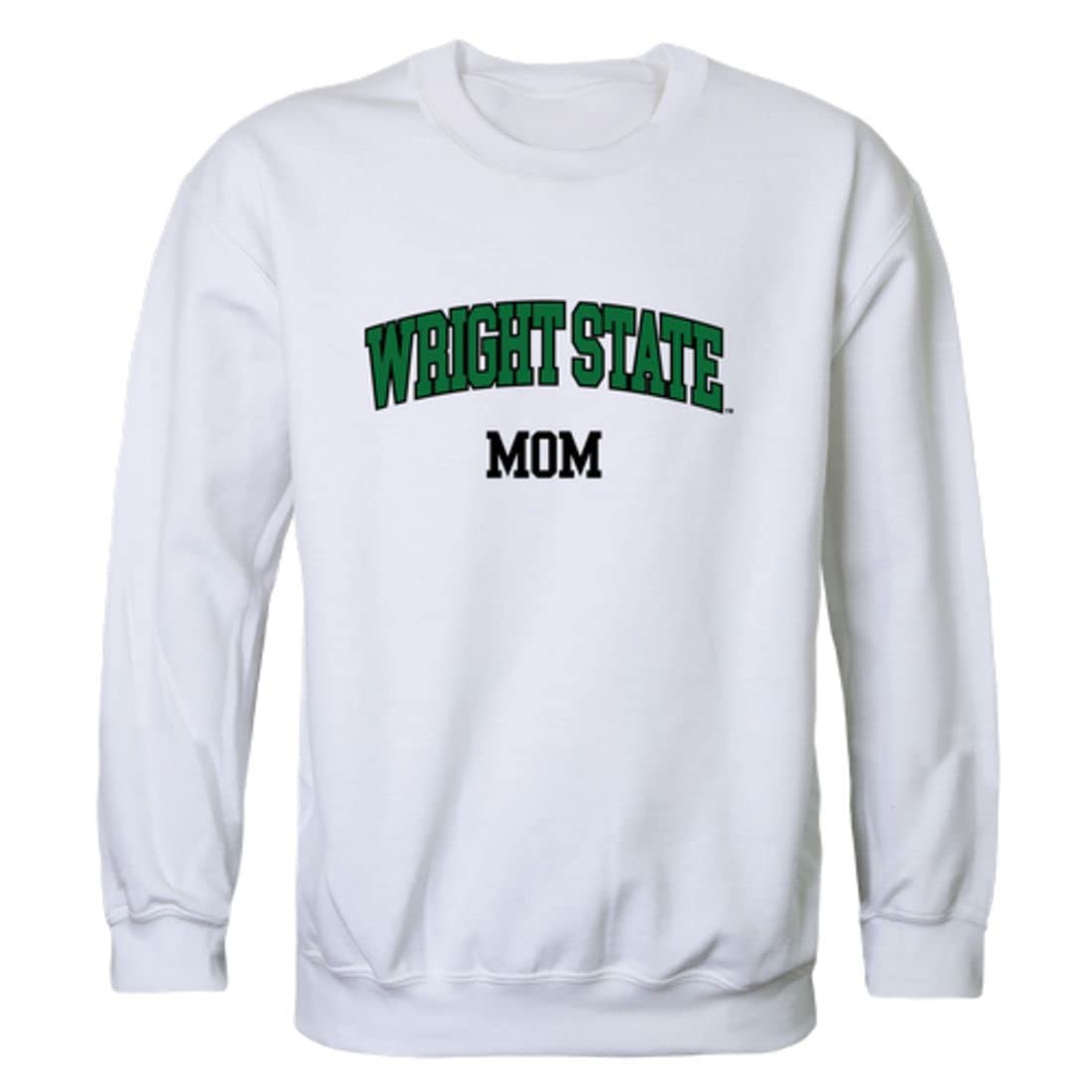 W Republic Wright State University Raiders Mom Fleece Crewneck Pullover Sweatshirt - Heather Charcoal - Comfortable College Apparel for Game Day, Campus Wear & Casual Outfits