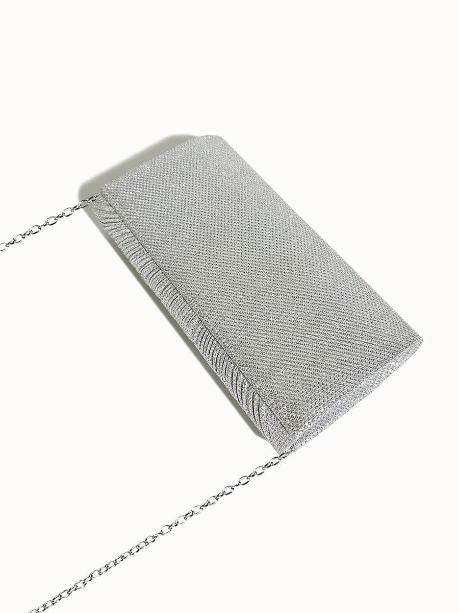 Sparkly Sequin Envelope Clutch Purse for Women - Elegant Evening Bag with Chain for Party, Prom, Wedding & Bridal Events | Perfect for Cocktail Parties, Date Nights & Special Occasions