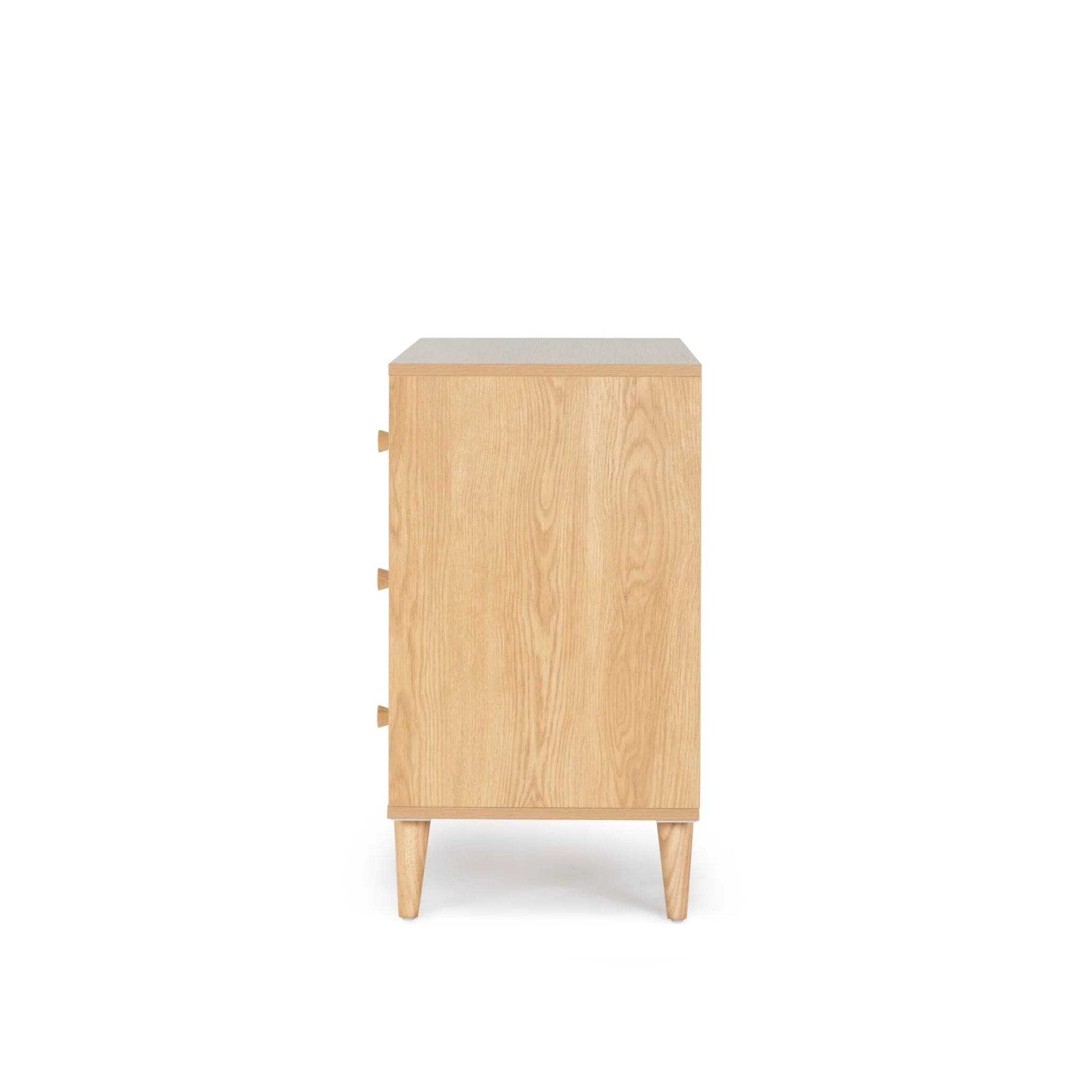 Dadada Austin 3-Drawer Dresser - Modern Wooden Chest of Drawers for Bedroom & Nursery Organization - Perfect for Clothes, Toys, and Home Storage
