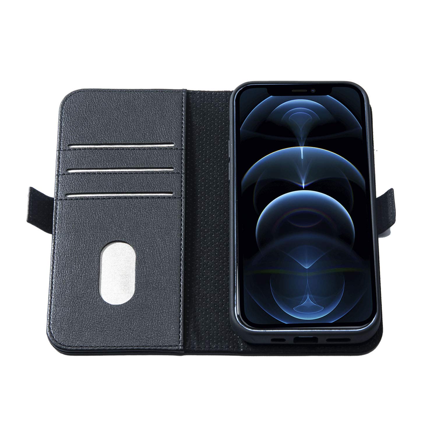 iPhone 12 Pro Max Wallet Case with RFID Blocking - 3 Card Slots & Magnetic Closure | Shockproof PU Leather & TPU Flip Cover | Compatible with 6.7