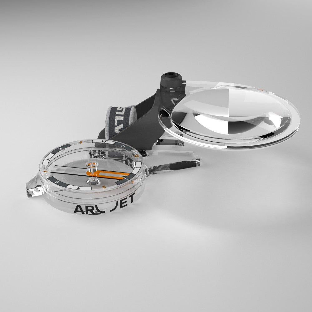 Silva Arc Zoom C Compass with Magnifier - Professional Hiking & Orienteering Navigation Tool for Outdoor Adventures, Camping, and Survival Gear