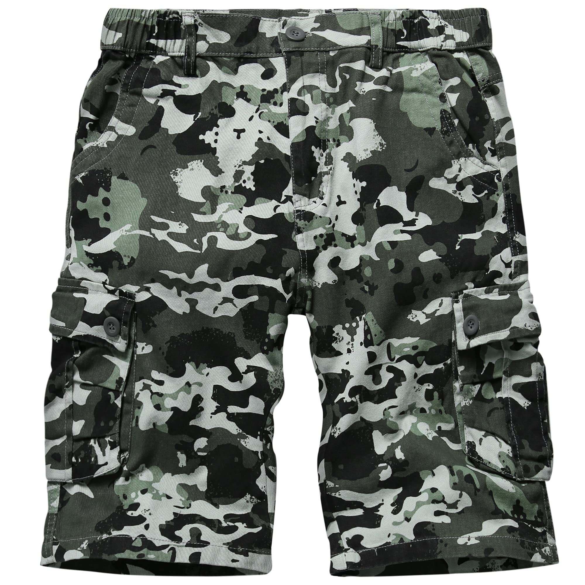 Zeetoo Men's Camo Cargo Shorts - Classic Relaxed Fit Outdoor Shorts with Multiple Pockets | Perfect for Hiking, Camping & Summer Adventures