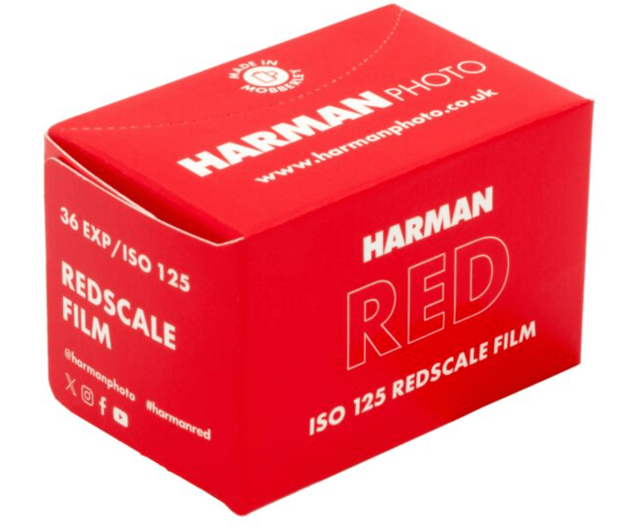 HARMAN RED 125 Redscale 35mm Film Roll - 36 Exposures | Vintage Film Effect for Analog Photography, Street & Travel Photography