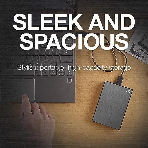 Seagate One Touch 2TB Portable External Hard Drive with Password-Activated Hardware Encryption - USB 3.0 for PC, Mac & Notebook - Backup Storage for Work, Travel & Home Use (STKY2000400, Black)