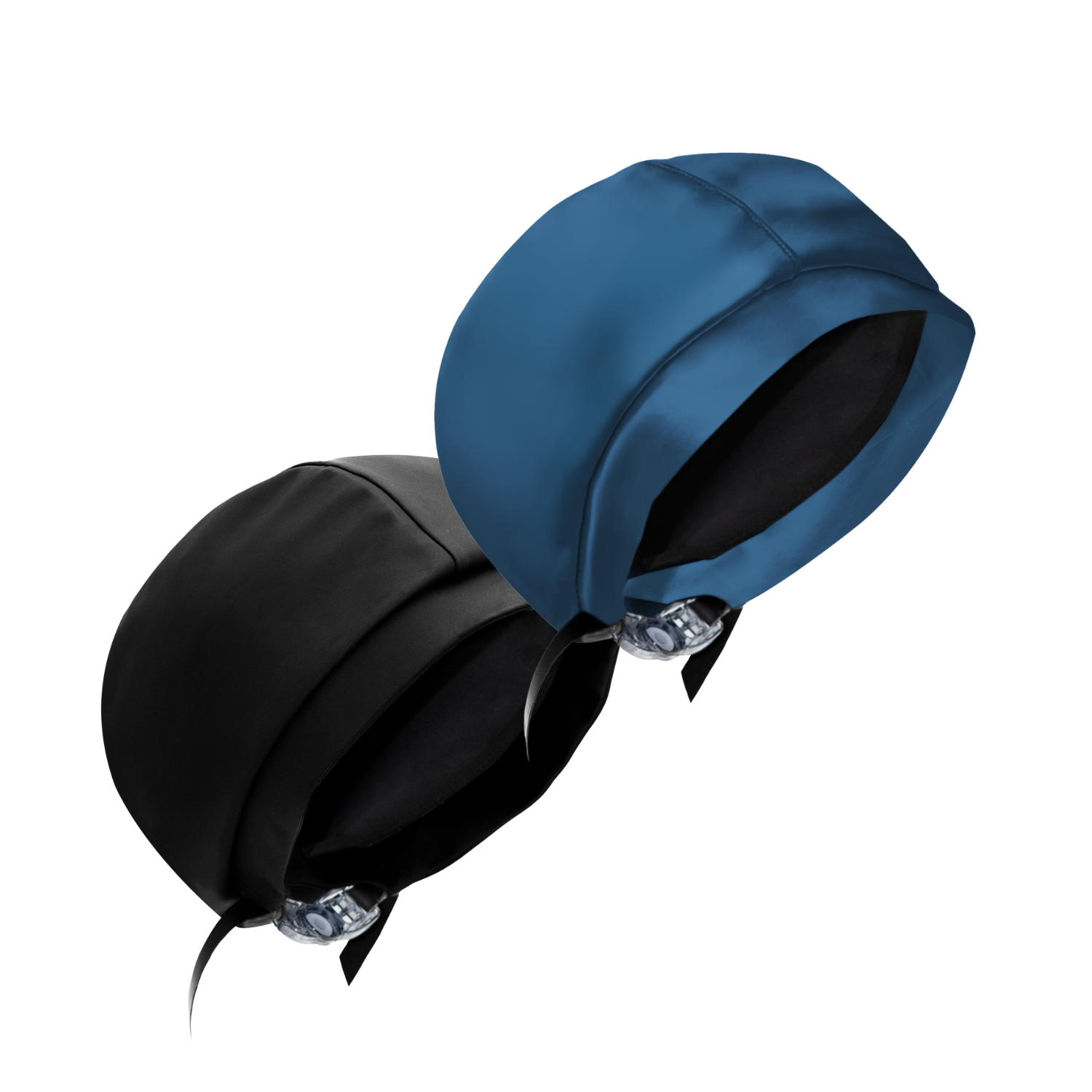 Hairbrella Satin Lined Waterproof Swim Cap - Adjustable Silicone Swimming Cap for Women & Men (2 Pack) - Perfect for Pool, Beach & Water Aerobics