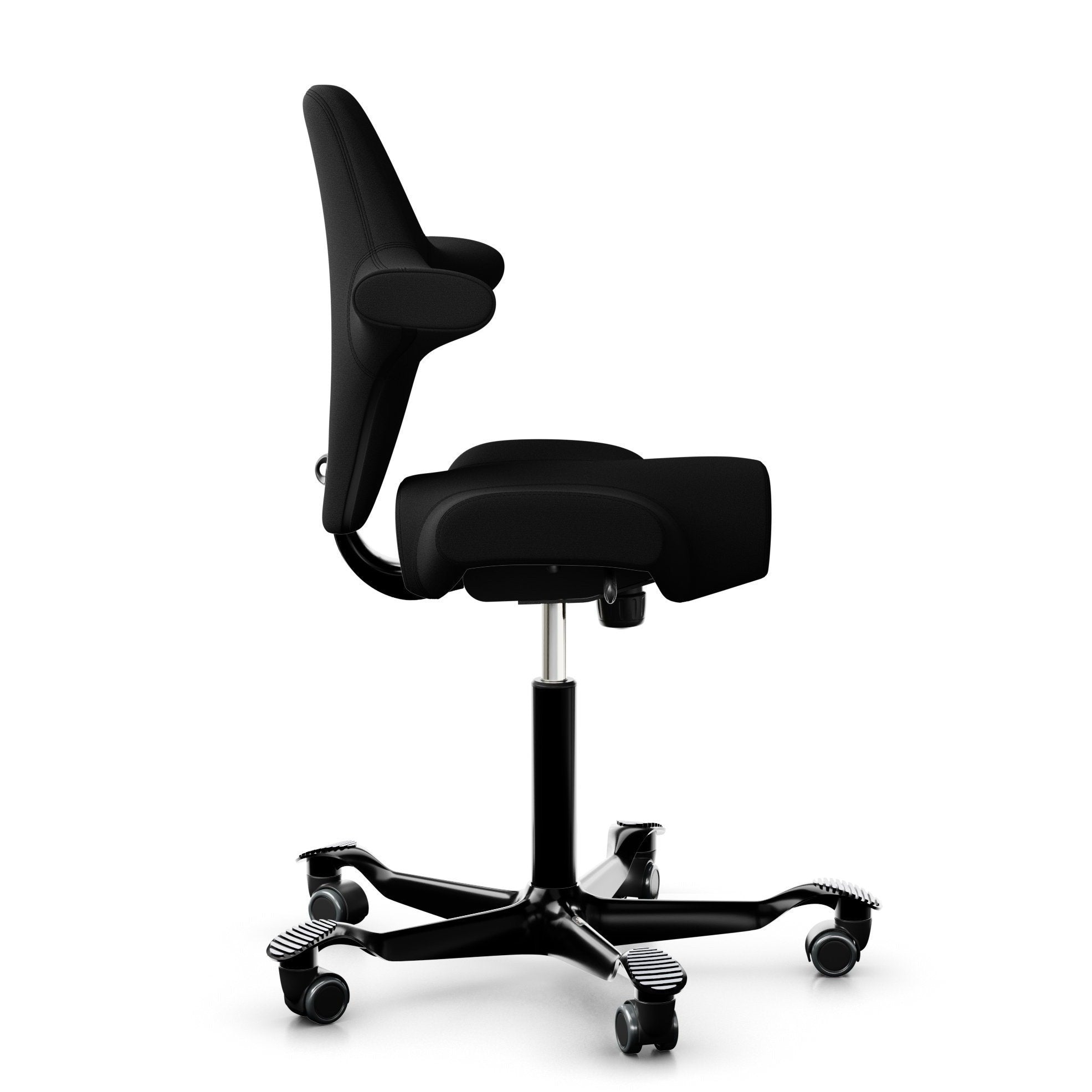 HÅG Capisco 8106 Ergonomic Office Chair - Genuine Wollsdorf Paloma Natur Leather with Black Base | Perfect for Home Office, Gaming & Workspace Comfort