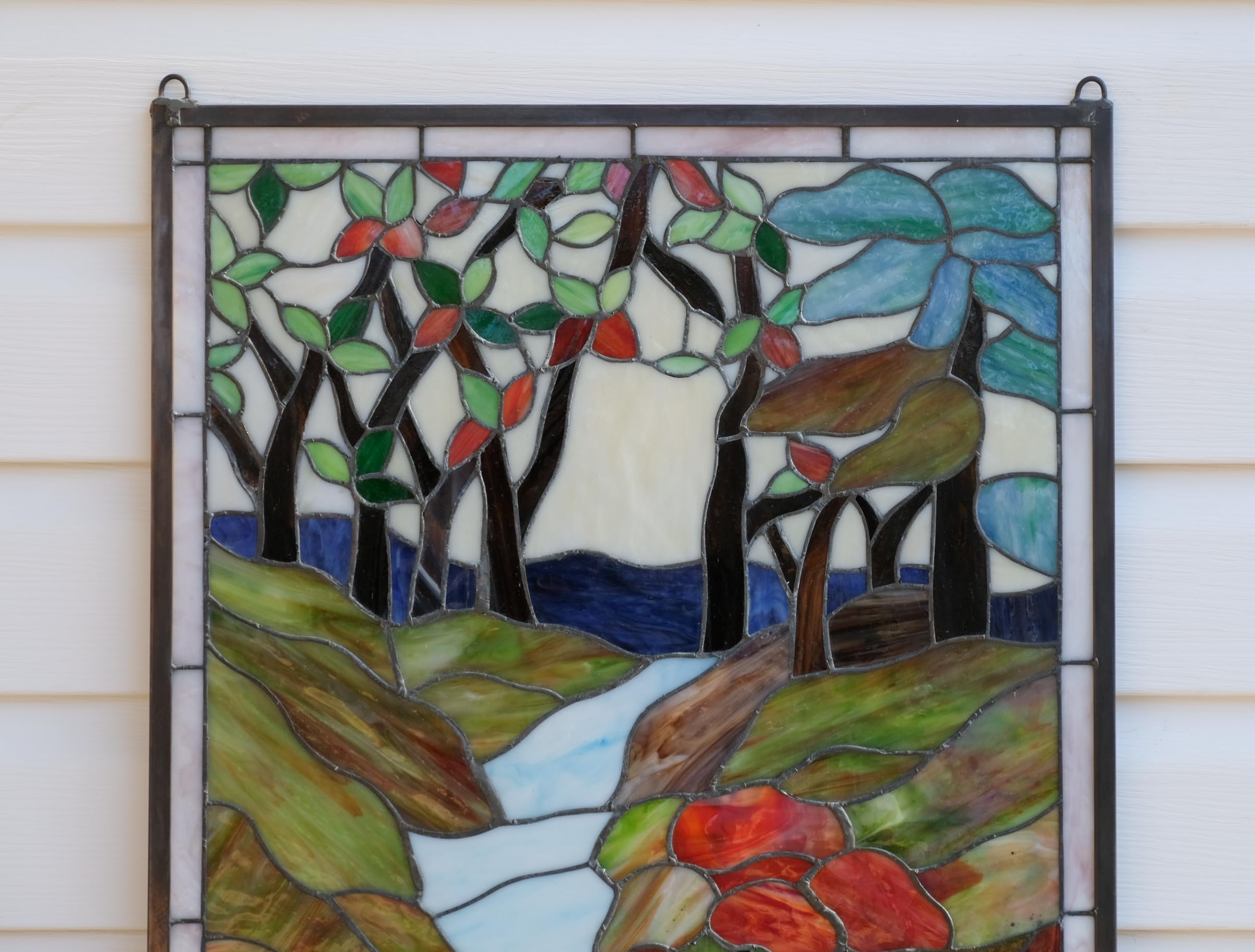 Handcrafted Stained Glass Window Panel - 20.5