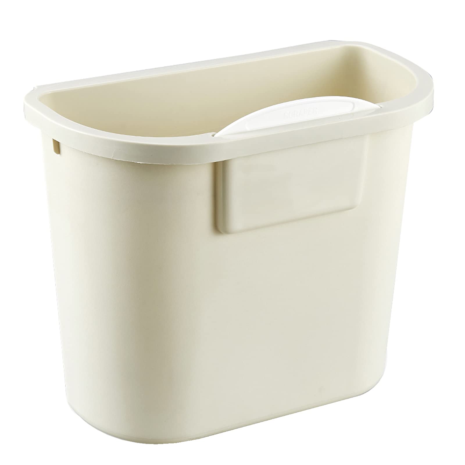 Foldable Mini Hanging Trash Can - Wall Mounted Bathroom Sink Garbage Bin for Cabinet Door, Drawer & Counter - Space Saving Plastic Hook Trash Basket (Perfect for Small Bathrooms, Kitchens & RVs)