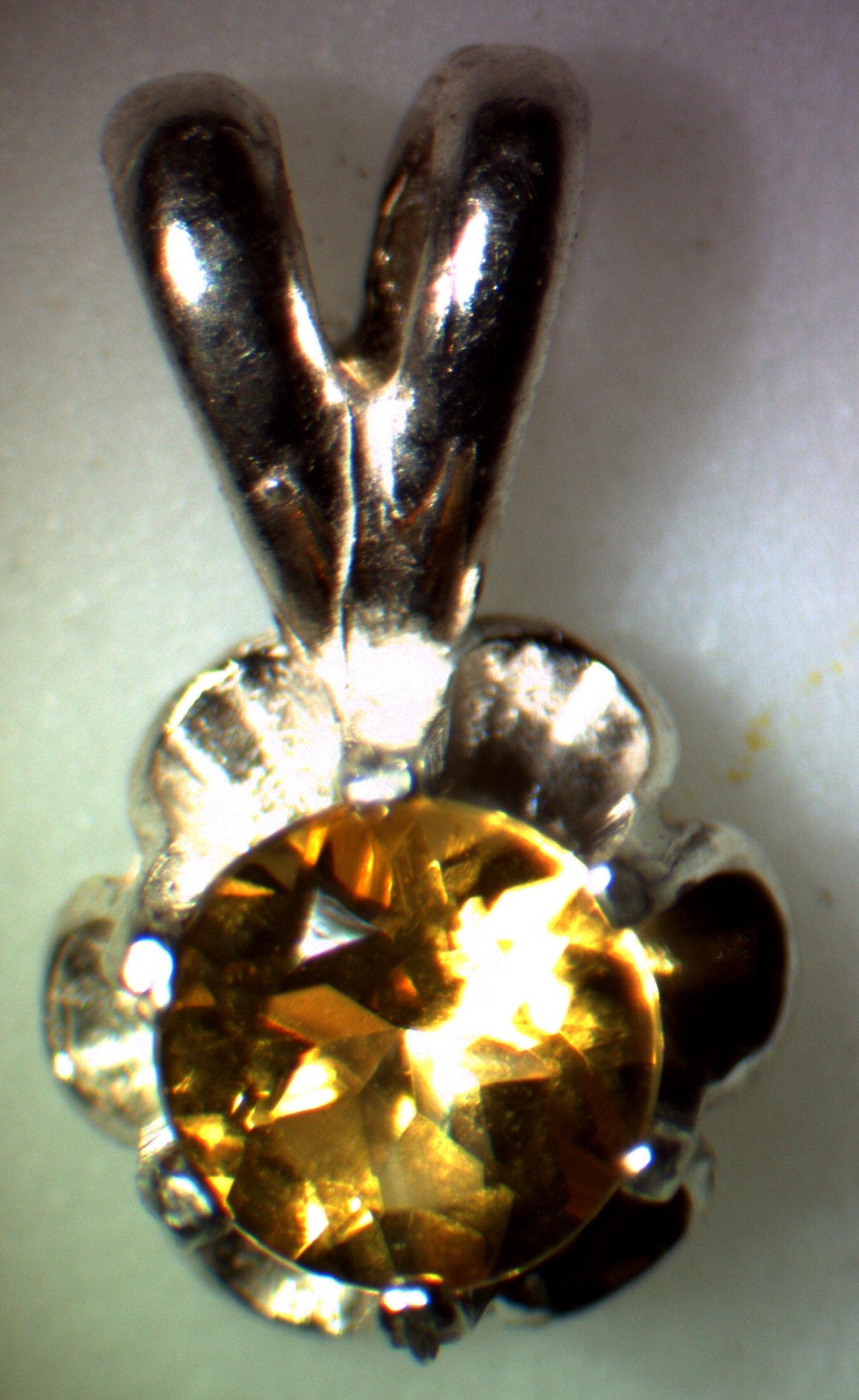 Natural Golden Citrine 4mm Round Buttercup Dangle Pendant - Solid Sterling Silver or 14K White/Yellow Gold - VVS Eye Clean Solitaire Jewelry for Everyday Wear & Special Occasions