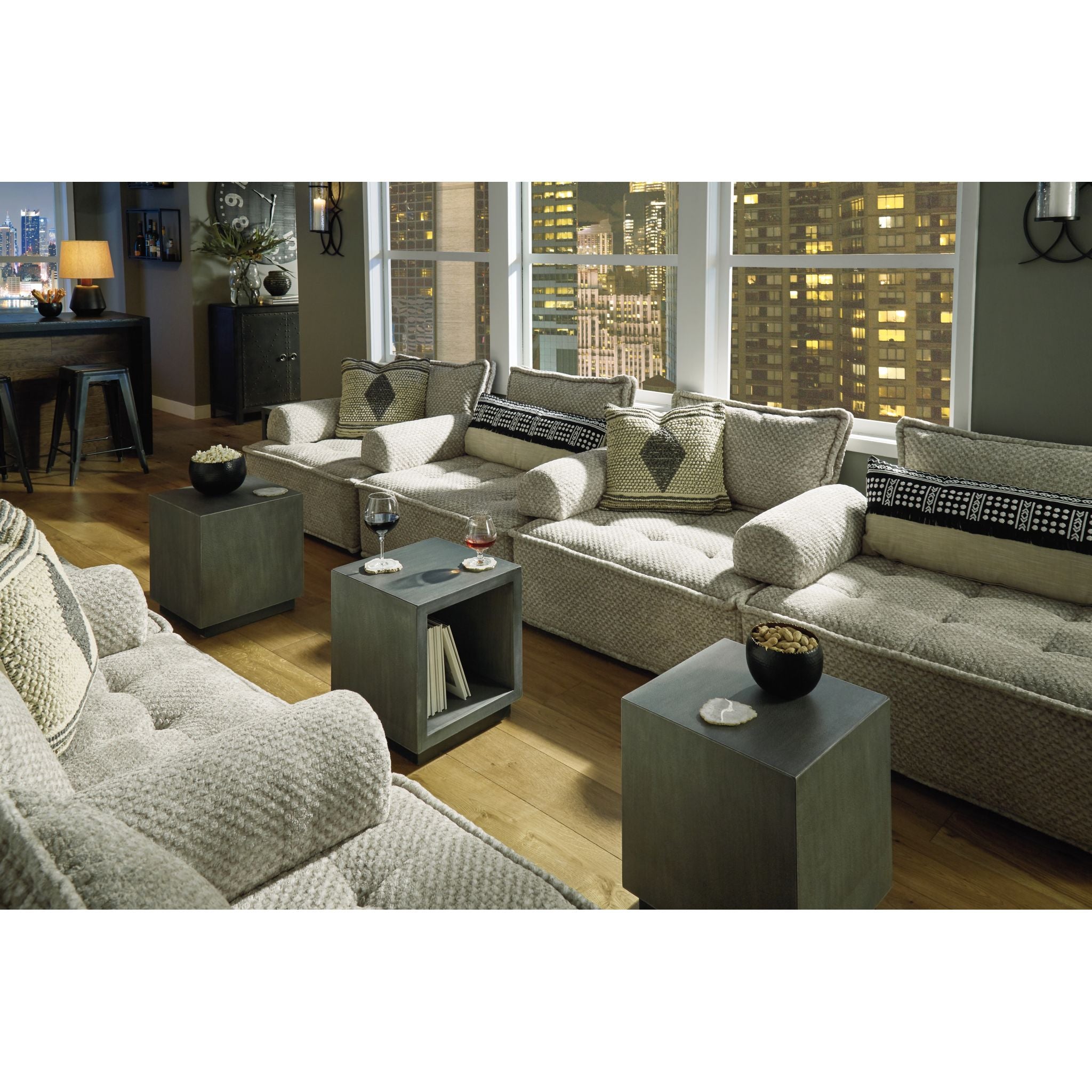 Stylish Bales Modular Accent Chair - Modern Living Room Furniture for Home Office & Lounge - Perfect for Small Spaces & Apartment Decor