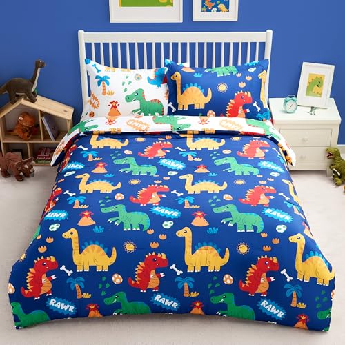 Dark Blue Cute Dinosaur